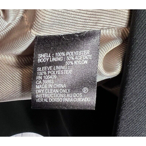 Tahari Arthur S. Levine Woman’s Black Blazer Jacket Dress Up Workwear Size 10 - Picture 8 of 9